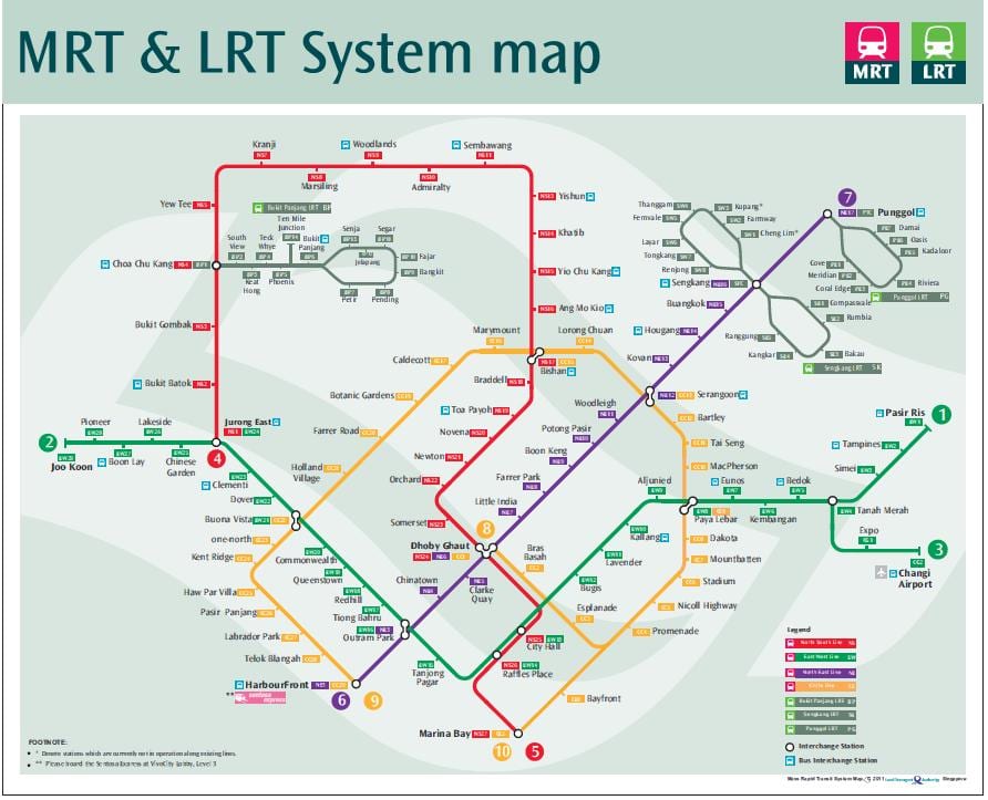 תראה את כביש מפת סינגפור