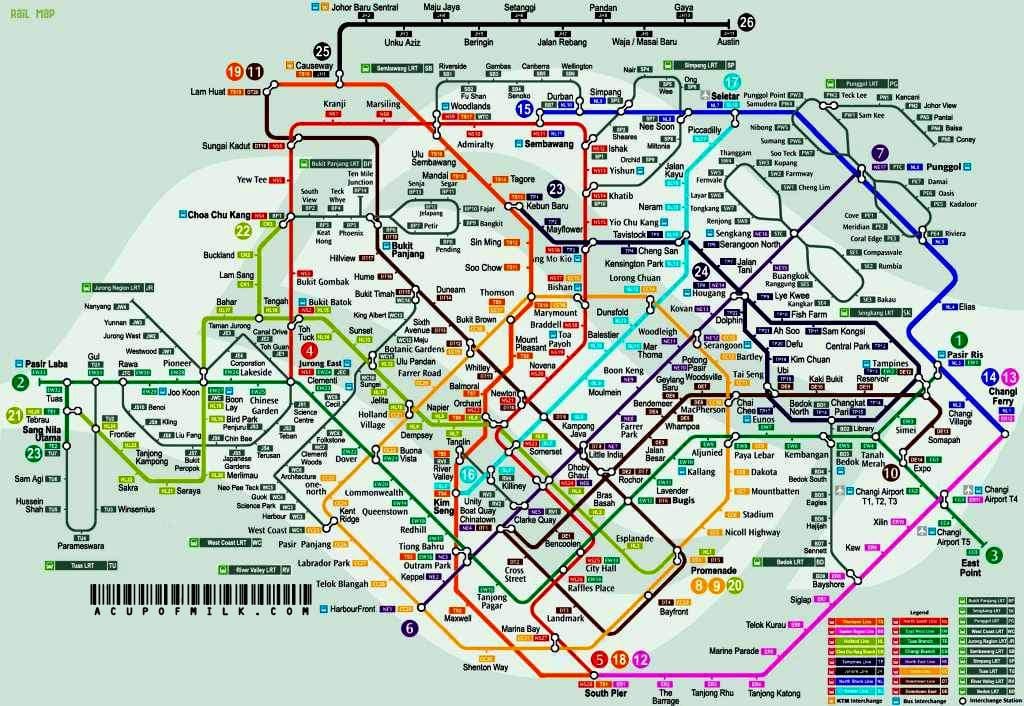 סינגפור mrt ואני מרשה מפה