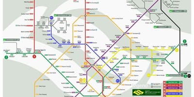 Mrt מפת סינגפור 2017