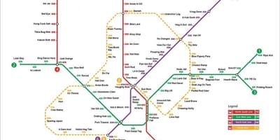 סינגפור-mrt מפה