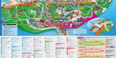 Sentosa מפת אטרקציות