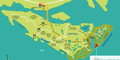 מפה של sentosa