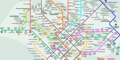 Smrt מפת סינגפור